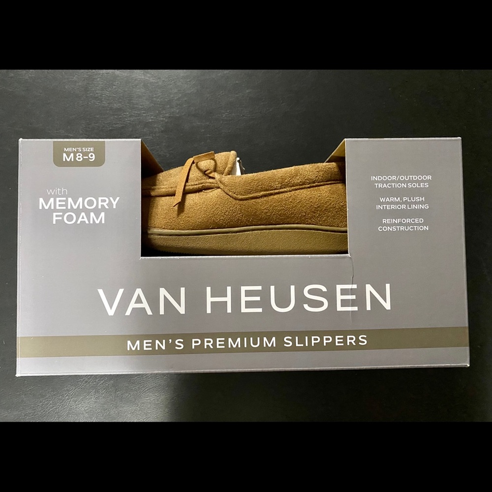 Van Heusen Tan Moc Slippers